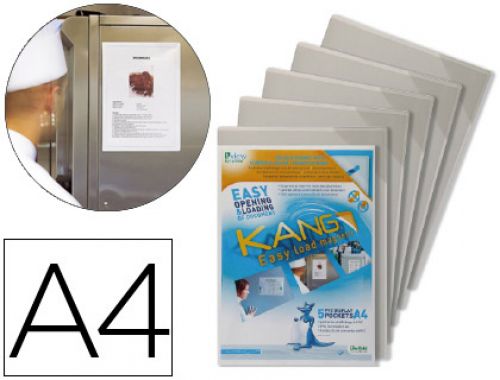 Bolsa magnetica tarifold din a4 rigida e anti reflexo pack de 5 unidades , Tarifold , 76176 , 3377991946905